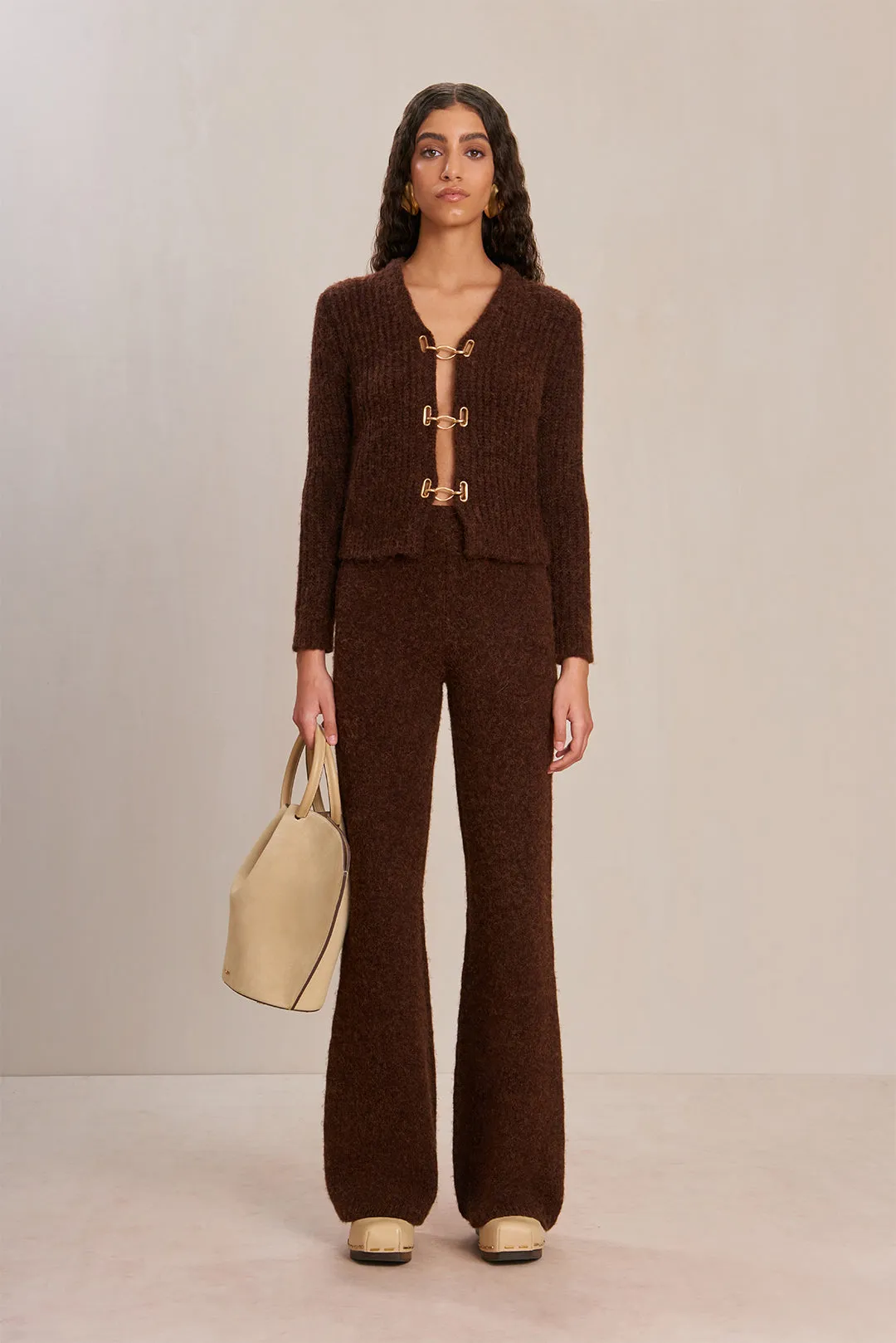 ADEL KNIT CARDIGAN - JAVA sold by Cult Gaia product image thumbnail 3