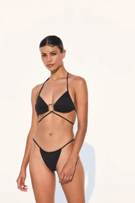 LIZA BIKINI TOP - BLACK sold by cult gaia