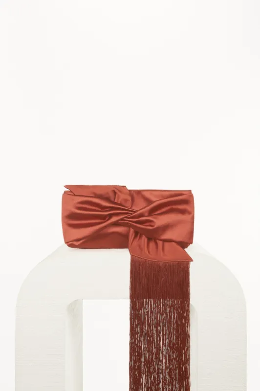 BANU MINI FRINGE CLUTCH - TOPAZ sold by cult gaia