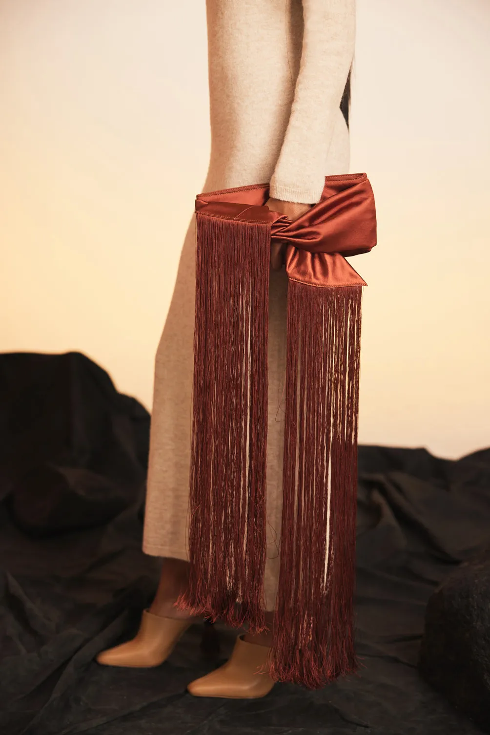 BANU MINI FRINGE CLUTCH - TOPAZ sold by cult gaia product image thumbnail 2