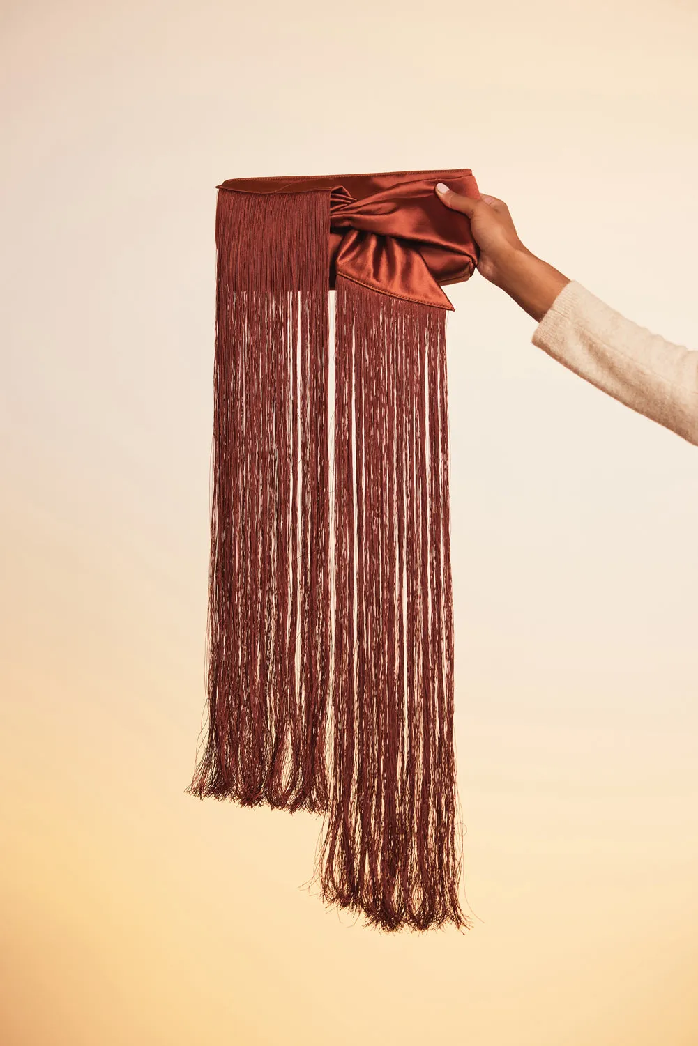 BANU MINI FRINGE CLUTCH - TOPAZ sold by cult gaia product image thumbnail 4
