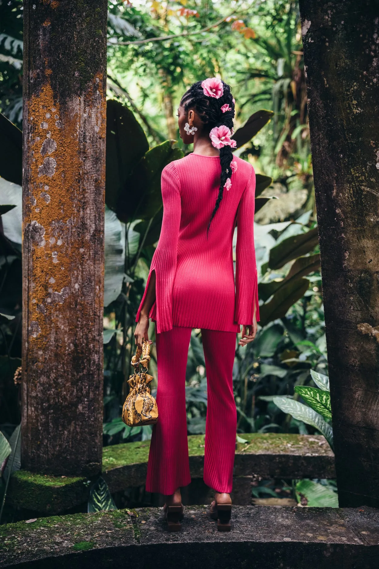 DALIA KNIT PANT - BLOOM sold by cult gaia product image thumbnail 3