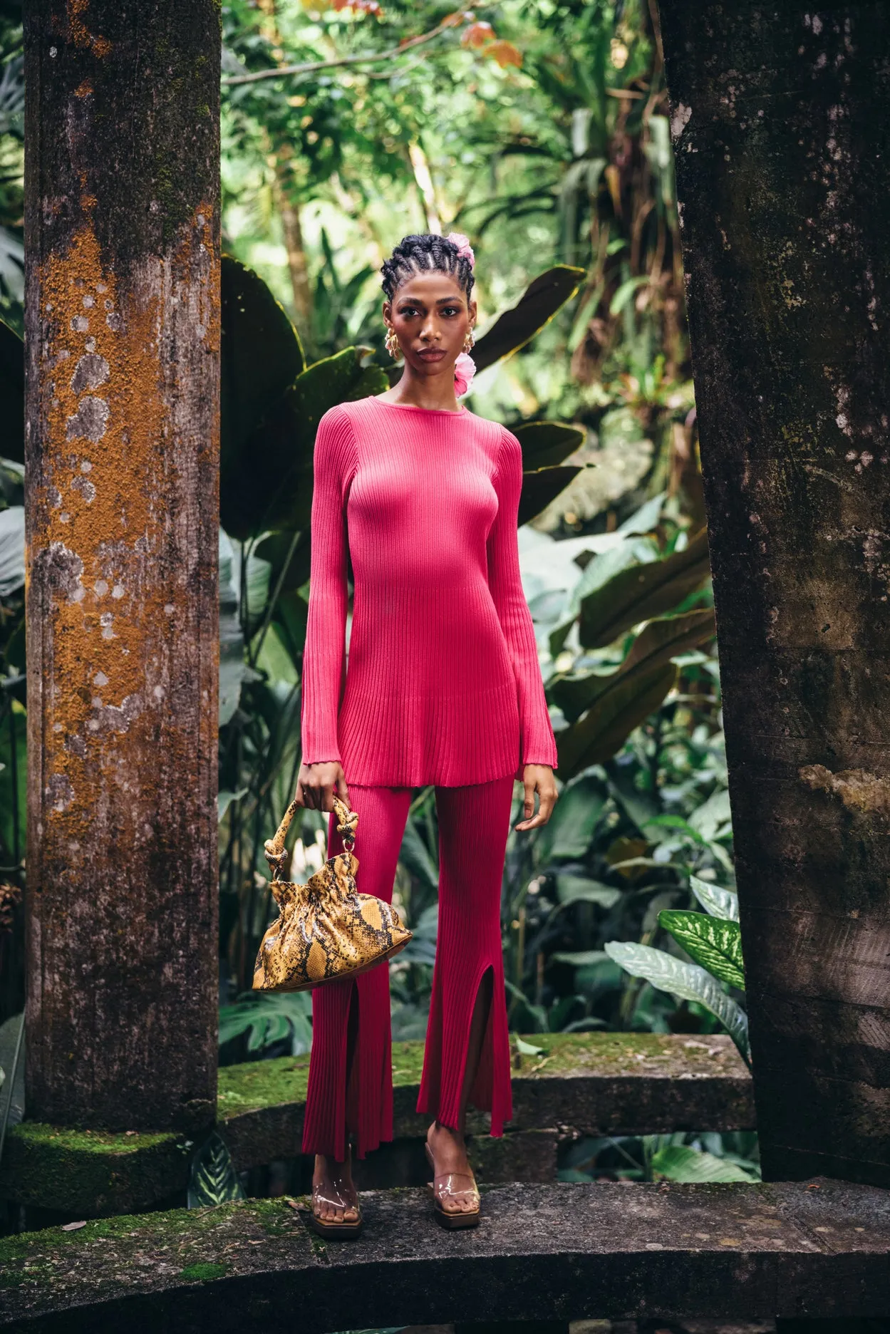 DALIA KNIT PANT - BLOOM sold by cult gaia