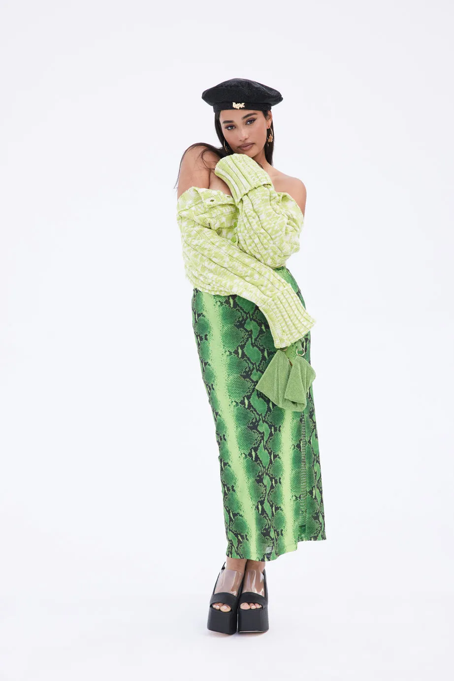 MARESSA KNIT TOP - KIWI sold by cult gaia product image thumbnail 5