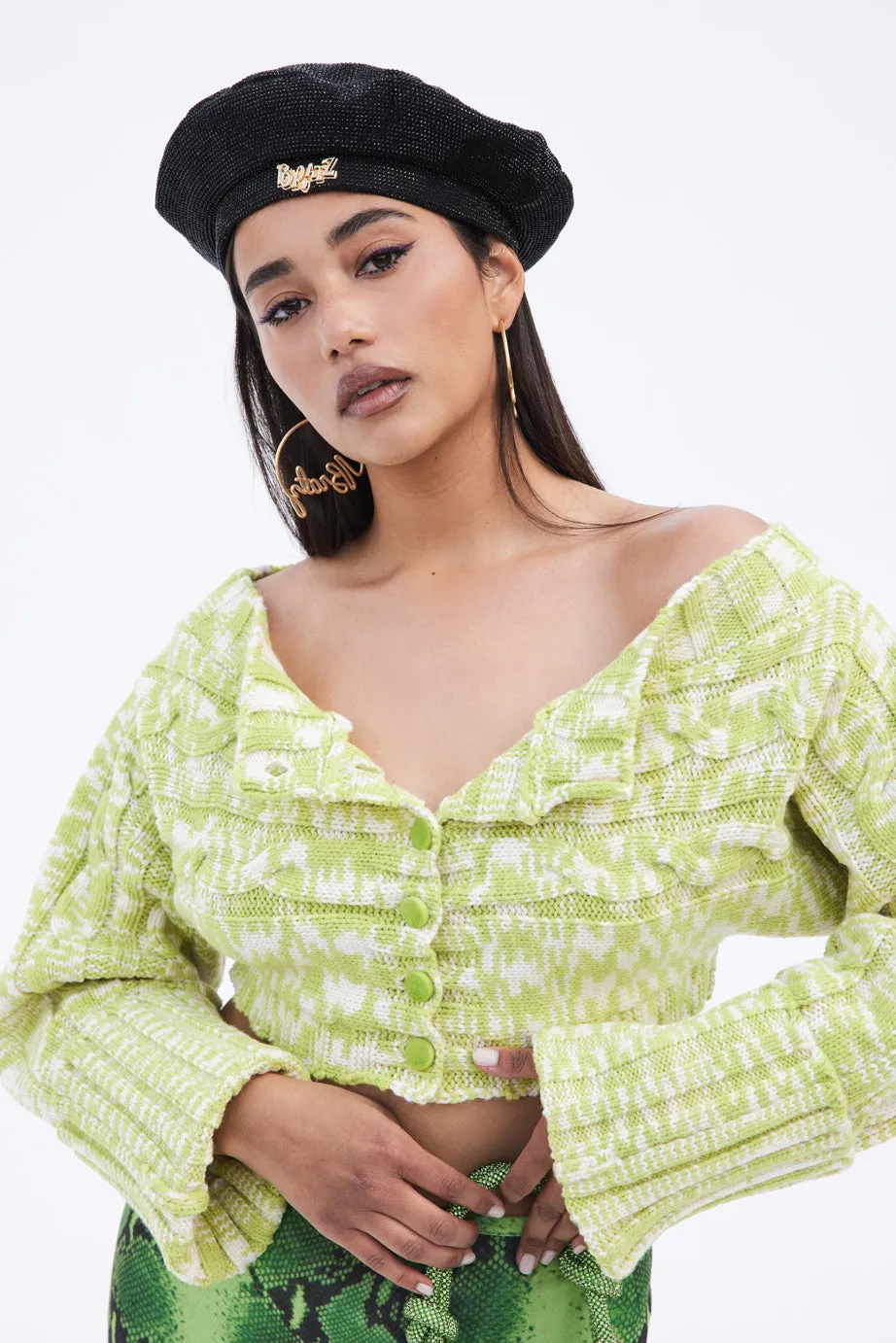 MARESSA KNIT TOP - KIWI sold by cult gaia product image thumbnail 4