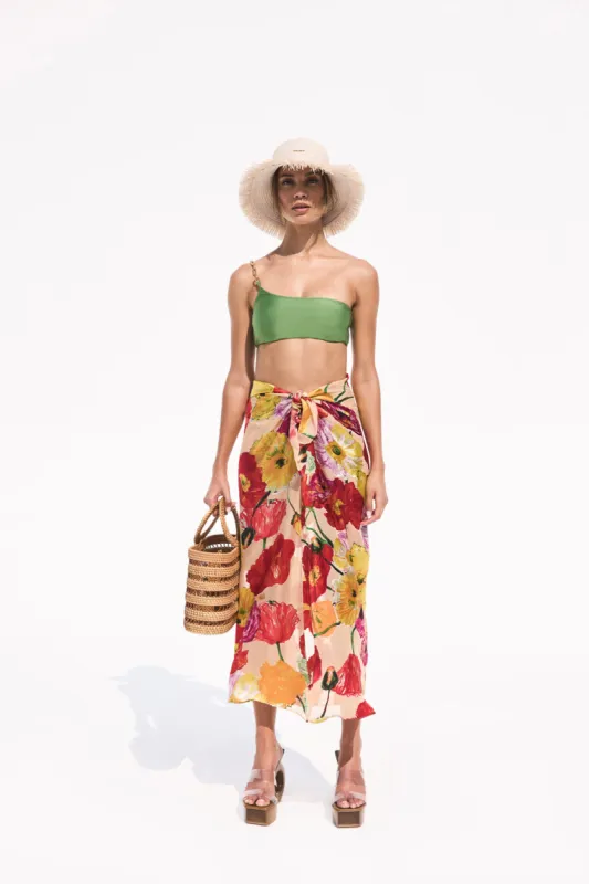 NILA SKIRT COVERUP - PAINTED FLORAL sold by cult gaia