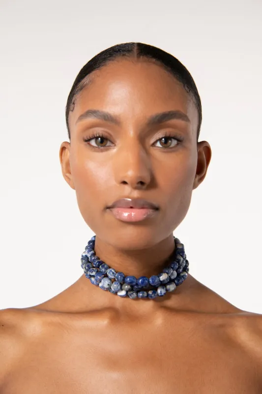 NORA CHOKER - SODALITE made by Cult Gaia