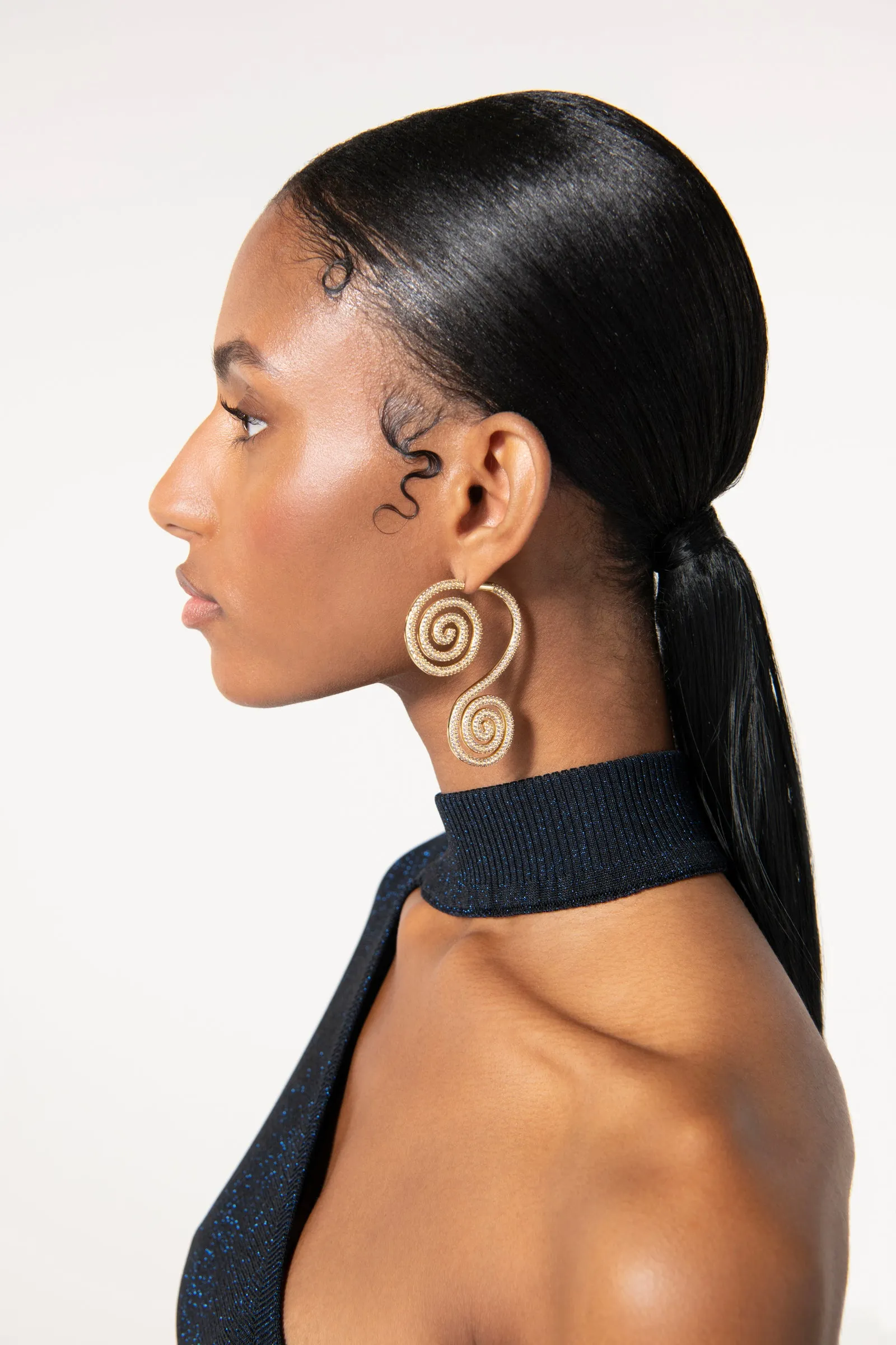 RAMALA EARRING - GOLD CLEAR sold by cult gaia product image thumbnail 2