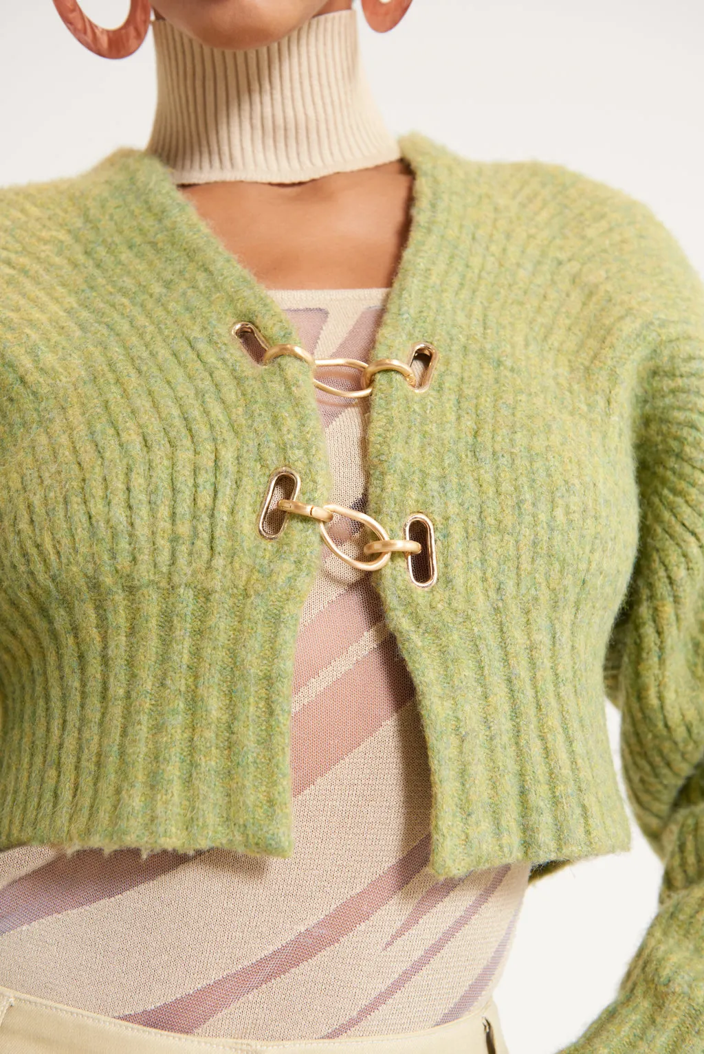 CASELLA KNIT CARDIGAN - PINE sold by cult gaia product image thumbnail 4