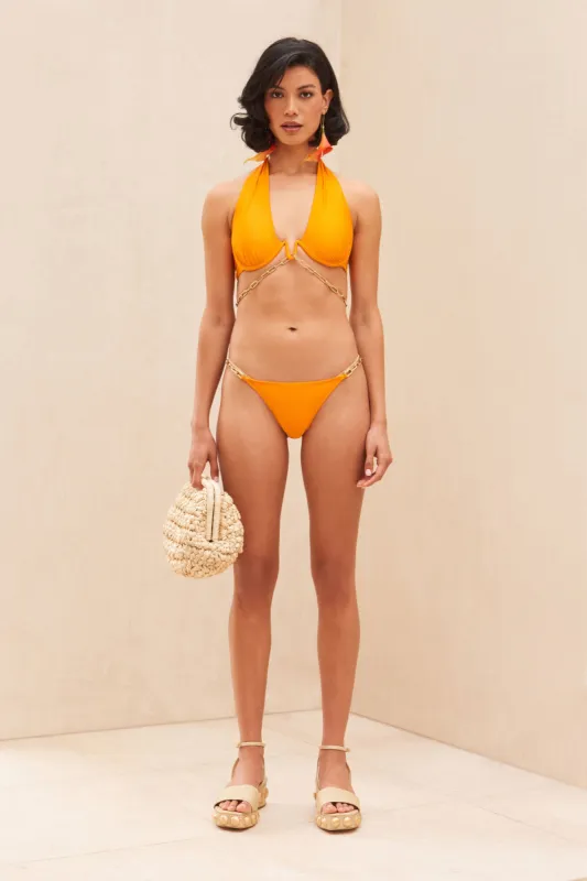 JOCELYN BIKINI BOTTOM - PAPAYA made by Cult Gaia