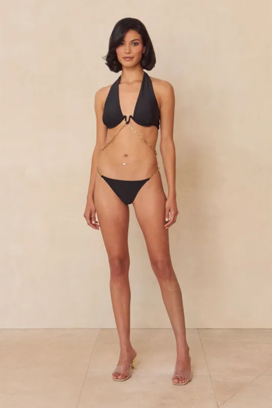 JOCELYN BIKINI BOTTOM - BLACK sold by cult gaia