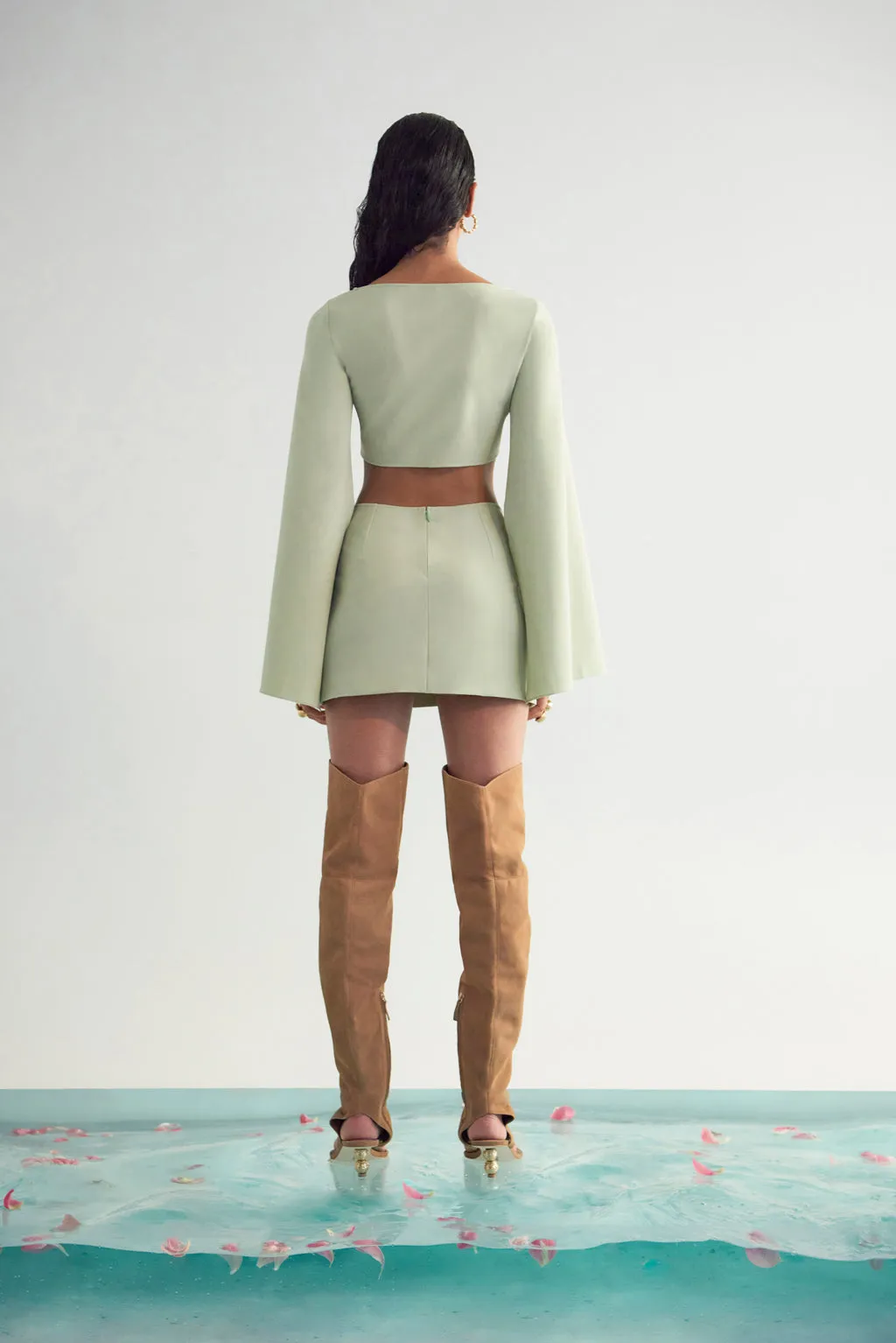 KEHLANI DRESS - JADE sold by cult gaia product image thumbnail 3