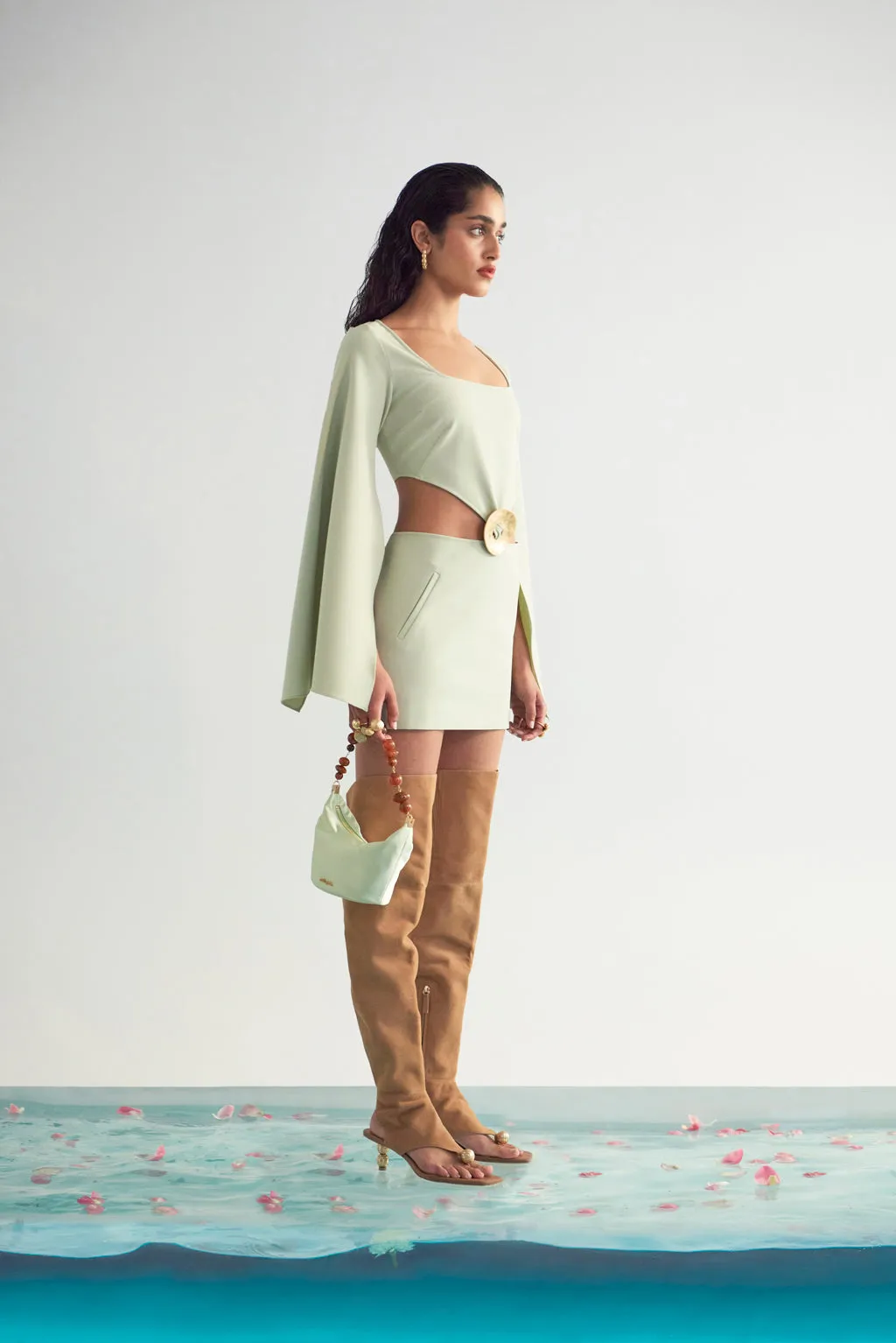 KEHLANI DRESS - JADE sold by cult gaia product image thumbnail 2