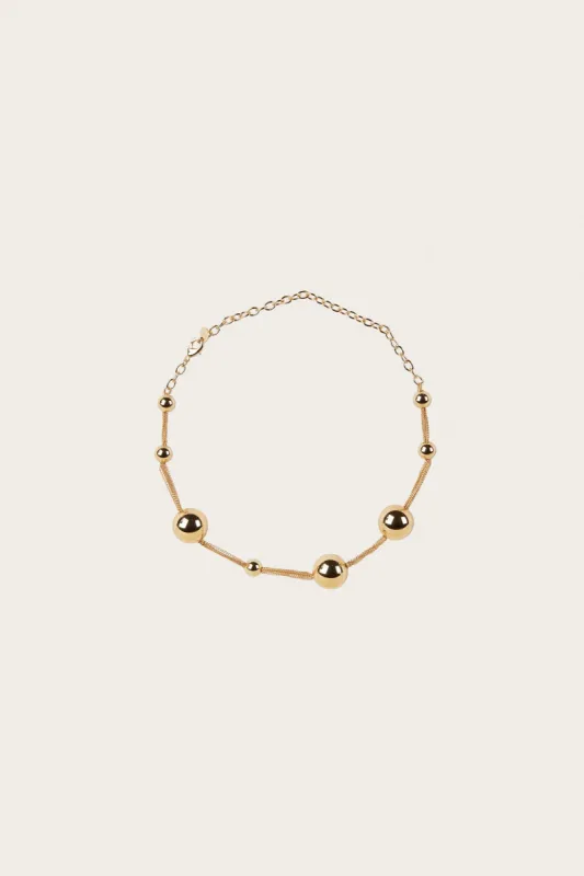 ADRIENNE CHOKER - SHINY BRASS sold by cult gaia