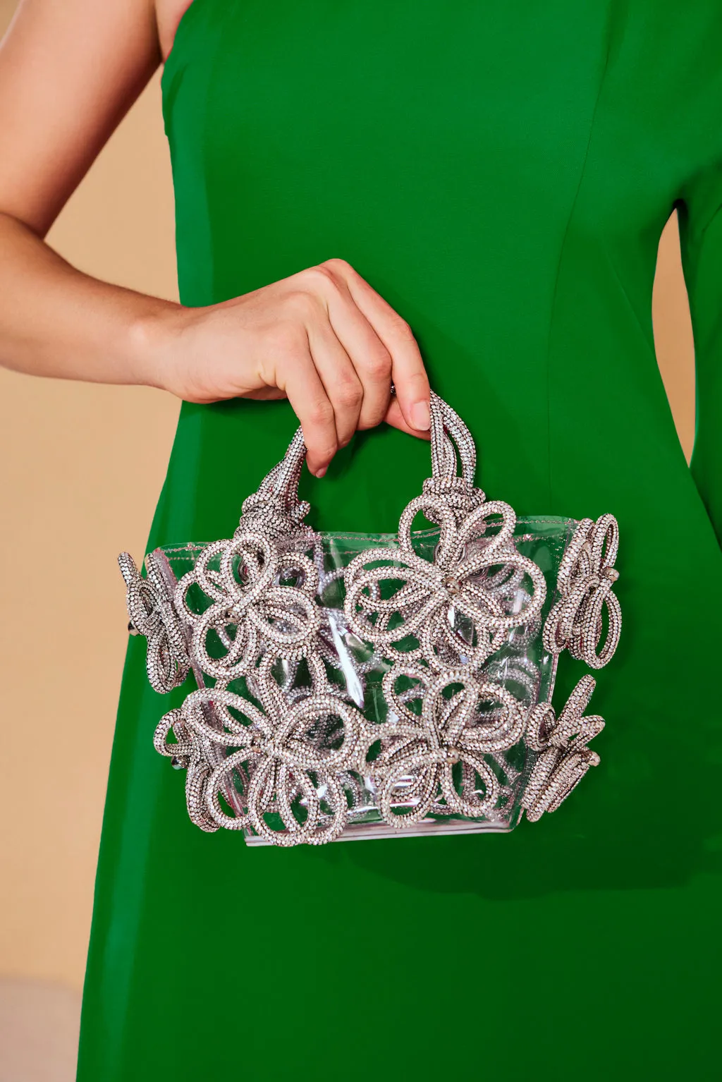 BLOOM NANO RHINESTONE BAG - CLEAR sold by cult gaia product image thumbnail 3