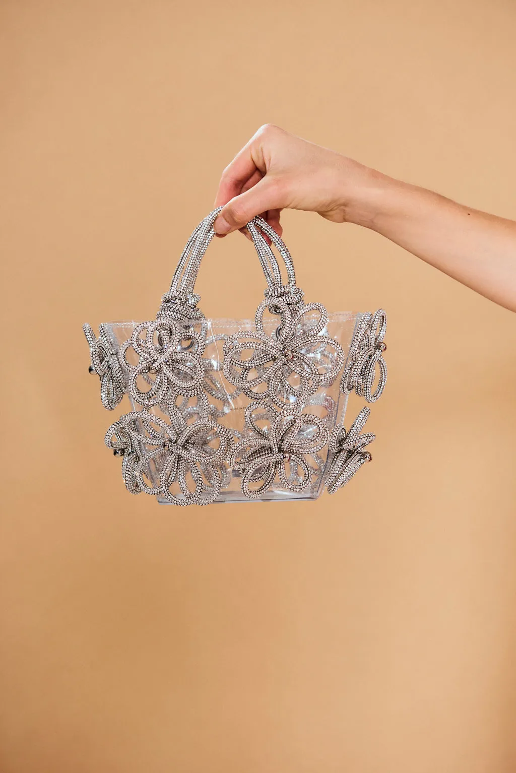 BLOOM NANO RHINESTONE BAG - CLEAR sold by cult gaia product image thumbnail 4