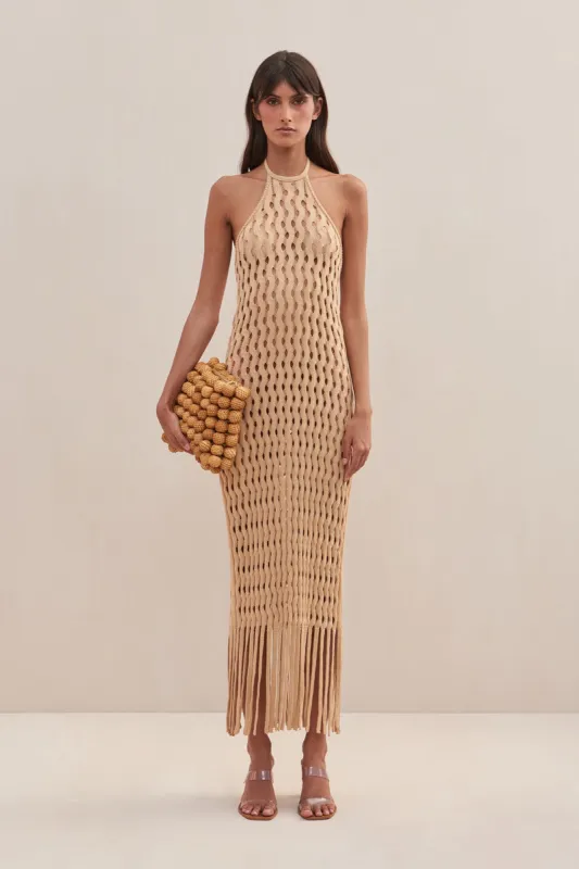 RUBI KNIT DRESS - LIGHT CAMEL made by Cult Gaia