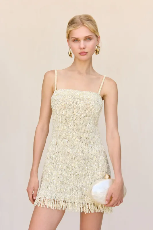 MILI DRESS - PEARL sold by Cult Gaia