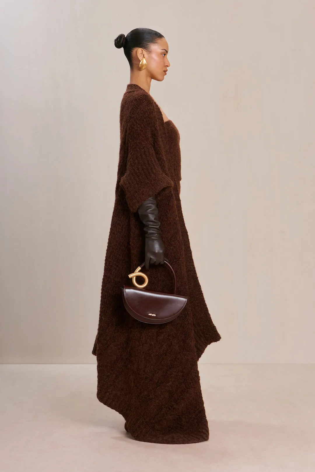 LORIA KNIT CARDIGAN - JAVA sold by Cult Gaia product image thumbnail 4