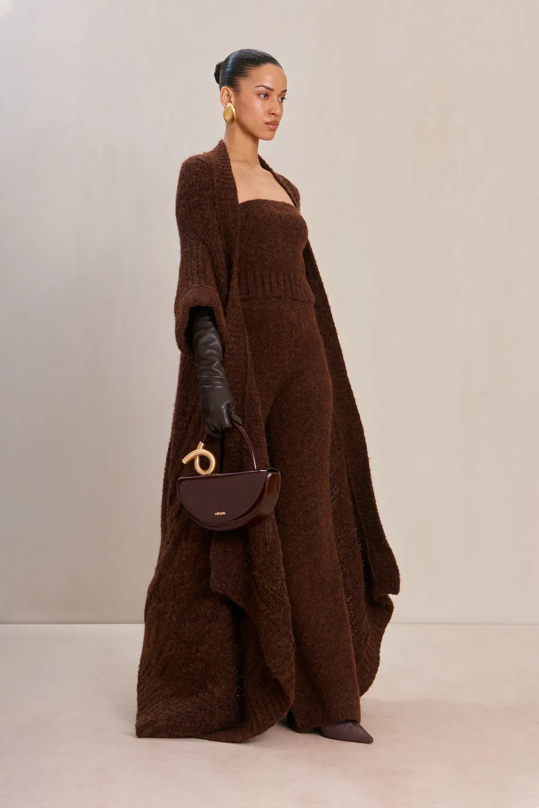 LORIA KNIT CARDIGAN - JAVA sold by Cult Gaia product image thumbnail 5