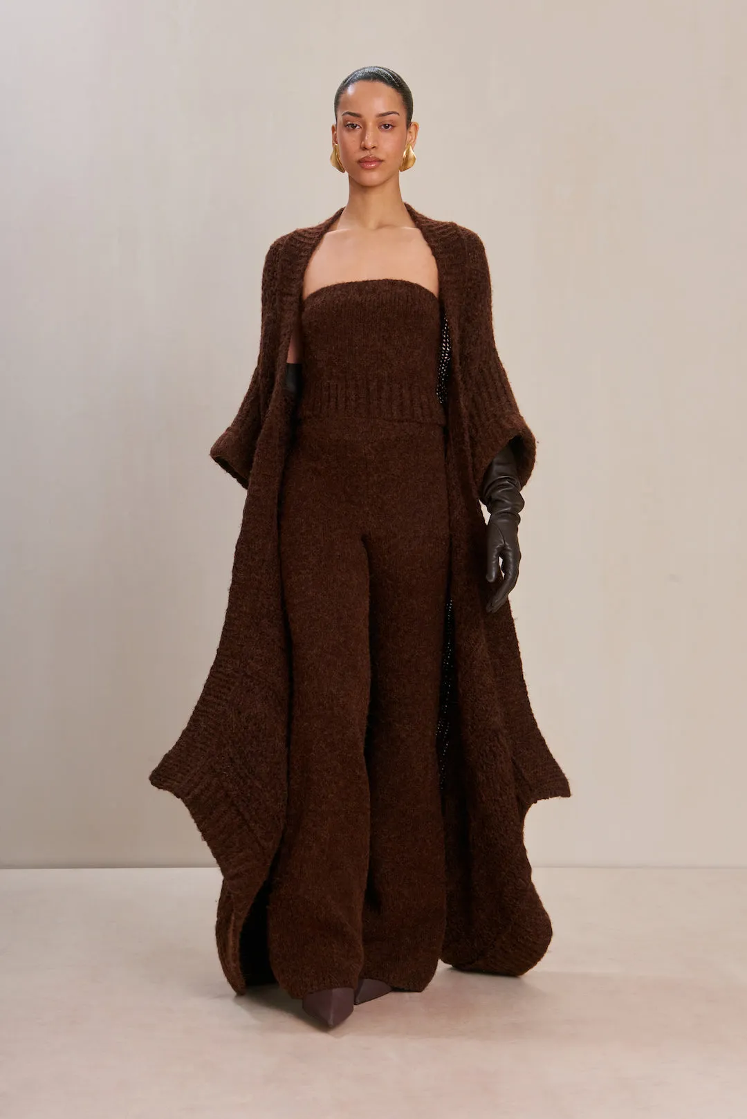 LORIA KNIT CARDIGAN - JAVA sold by Cult Gaia product image thumbnail 2