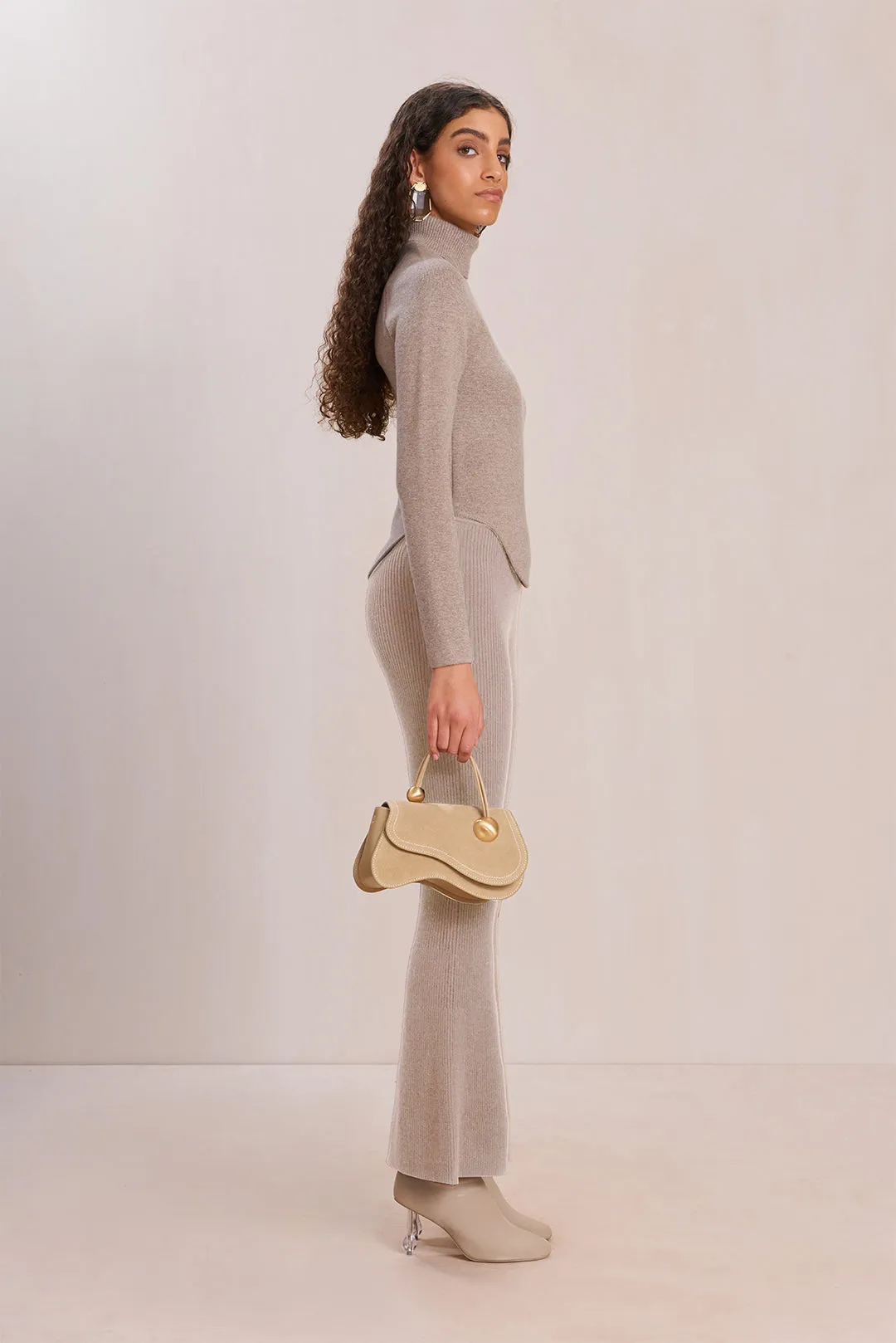 EZZIE KNIT PANT - FOG sold by Cult Gaia product image thumbnail 3