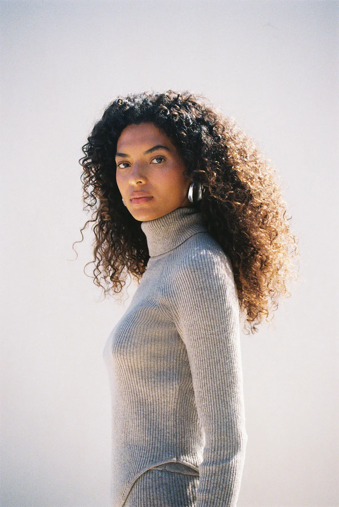 BELLE KNIT TURTLENECK - FOG sold by Cult Gaia product image thumbnail 2