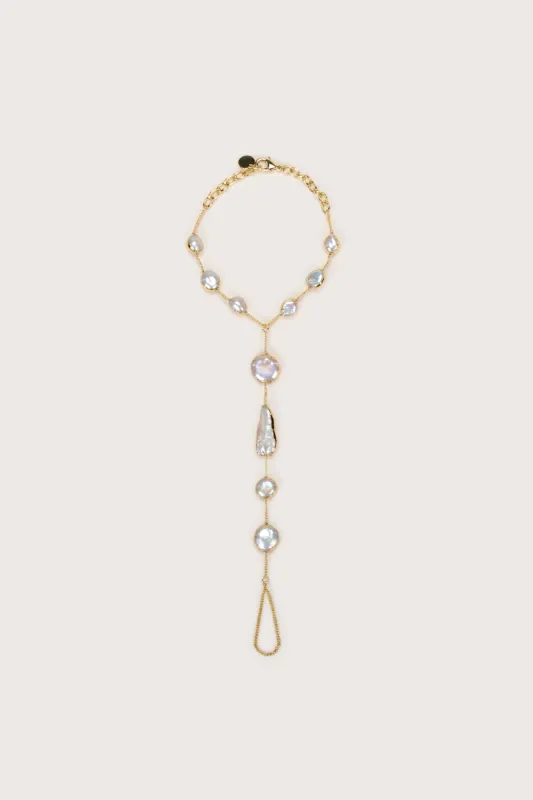 SURI TOE RING ANKLET - PEARL sold by cult gaia