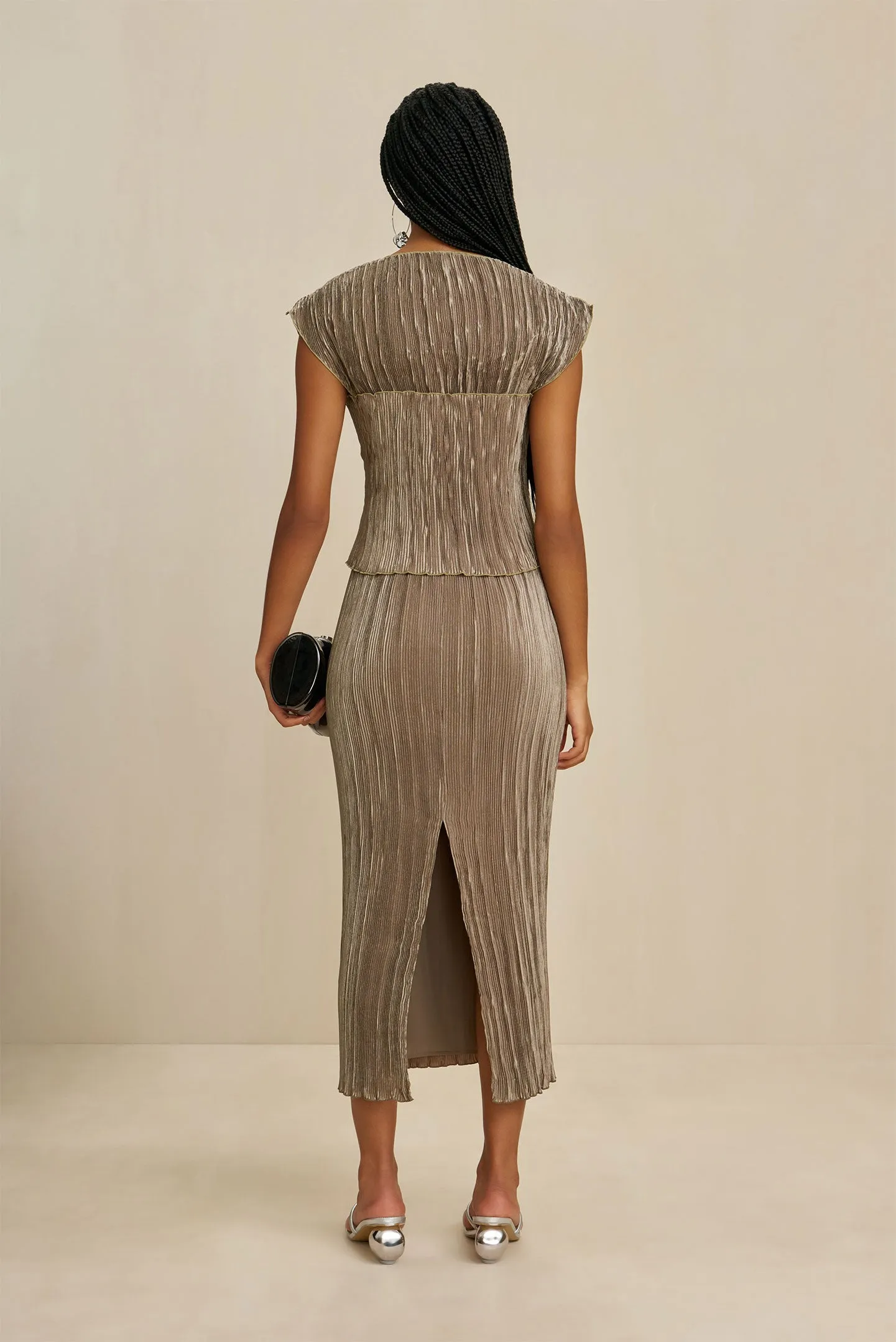 KYLII SKIRT - TEA sold by cult gaia product image thumbnail 5