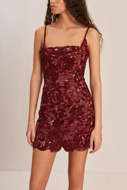 VANYA DRESS - MERLOT sold by cult gaia