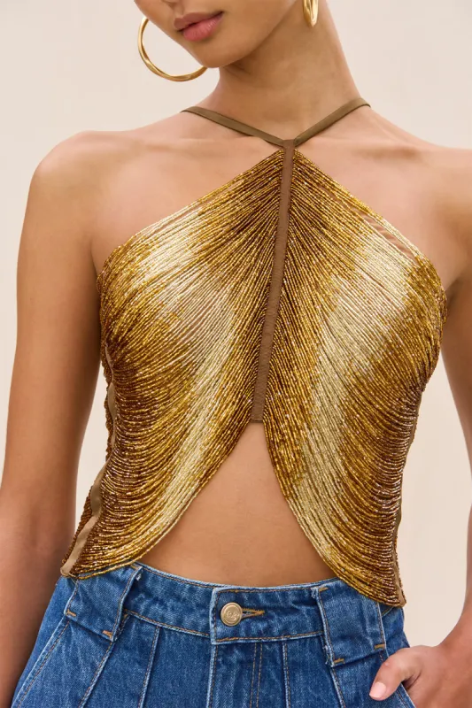 TALA TOP - BRONZE made by Cult Gaia