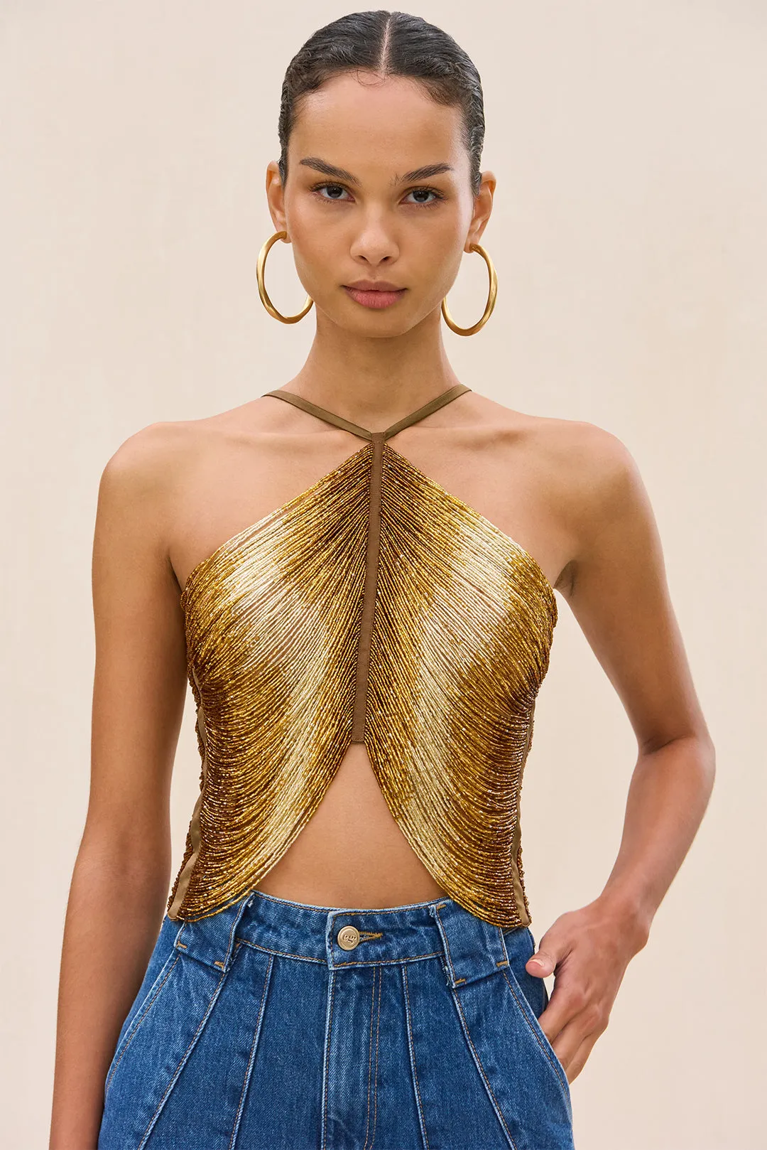 TALA TOP - BRONZE sold by Cult Gaia product image thumbnail 2