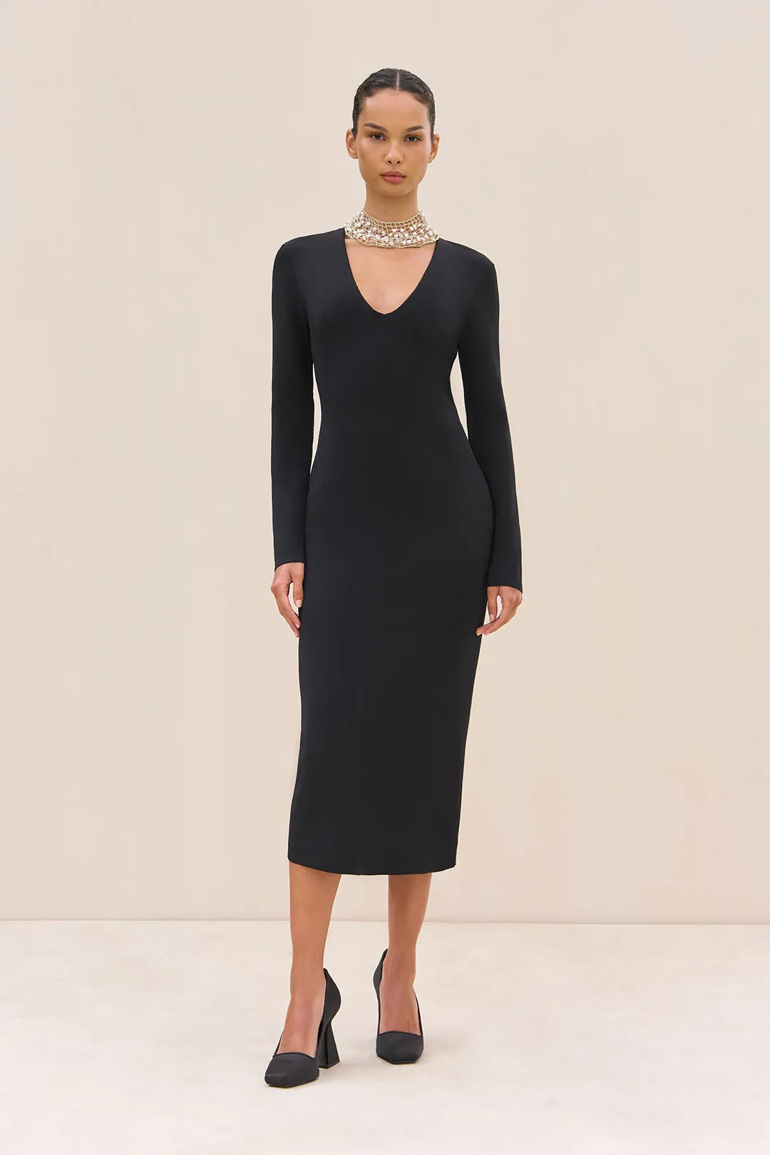 SHYLA KNIT DRESS - BLACK sold by Cult Gaia product image thumbnail 2