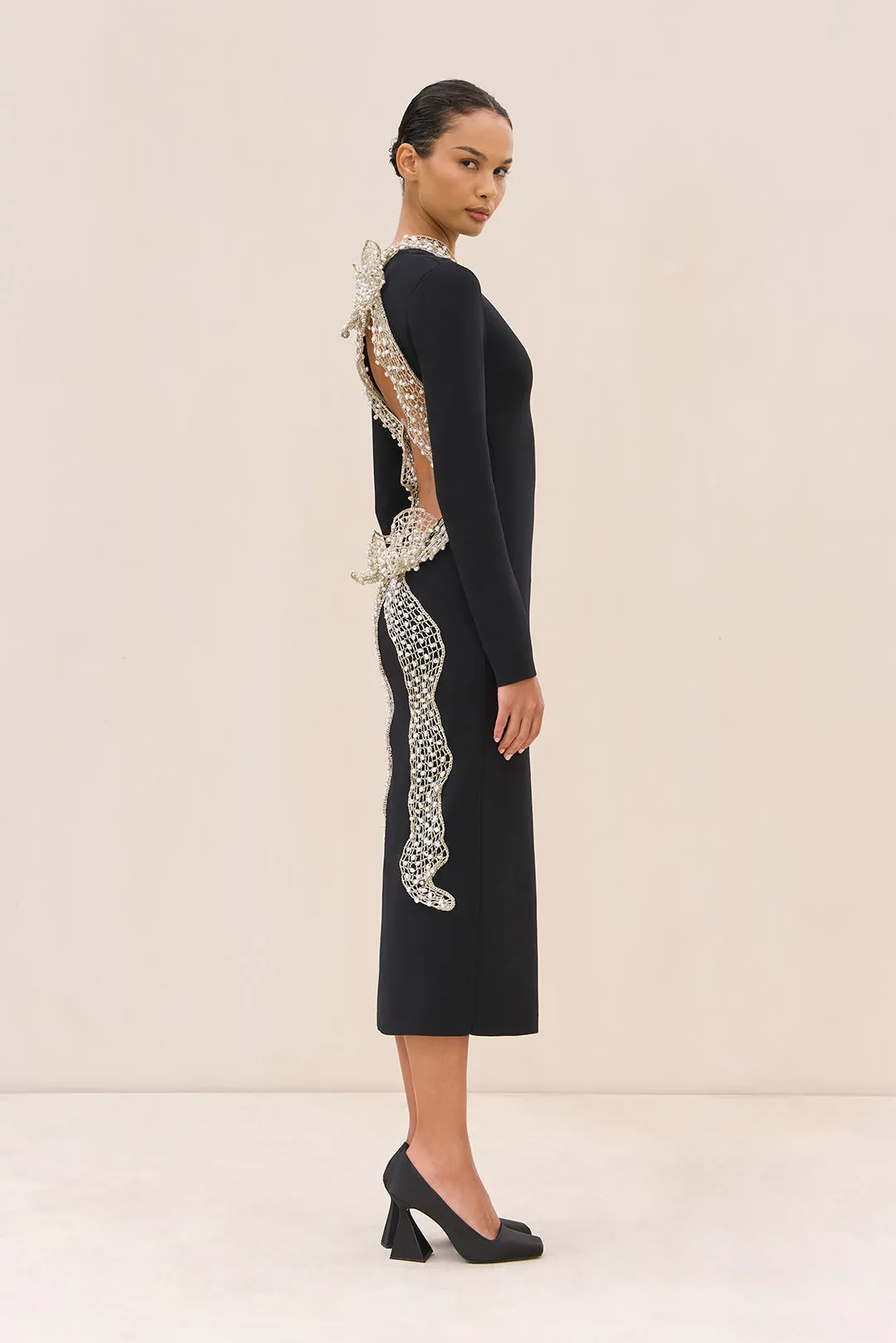 SHYLA KNIT DRESS - BLACK sold by Cult Gaia product image thumbnail 4