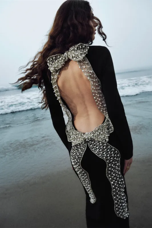 SHYLA KNIT DRESS - BLACK sold by Cult Gaia