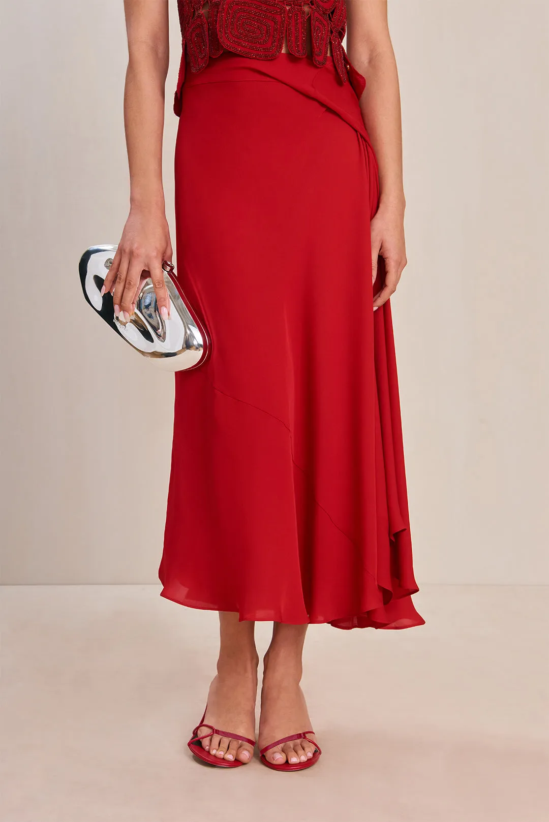 SHERA SKIRT - MERLOT sold by Cult Gaia product image thumbnail 2