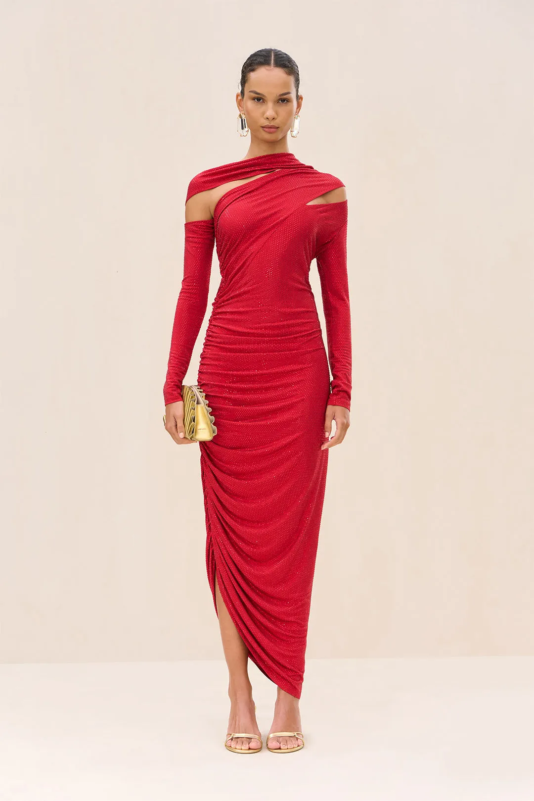 KUMASI GOWN - MERLOT sold by Cult Gaia