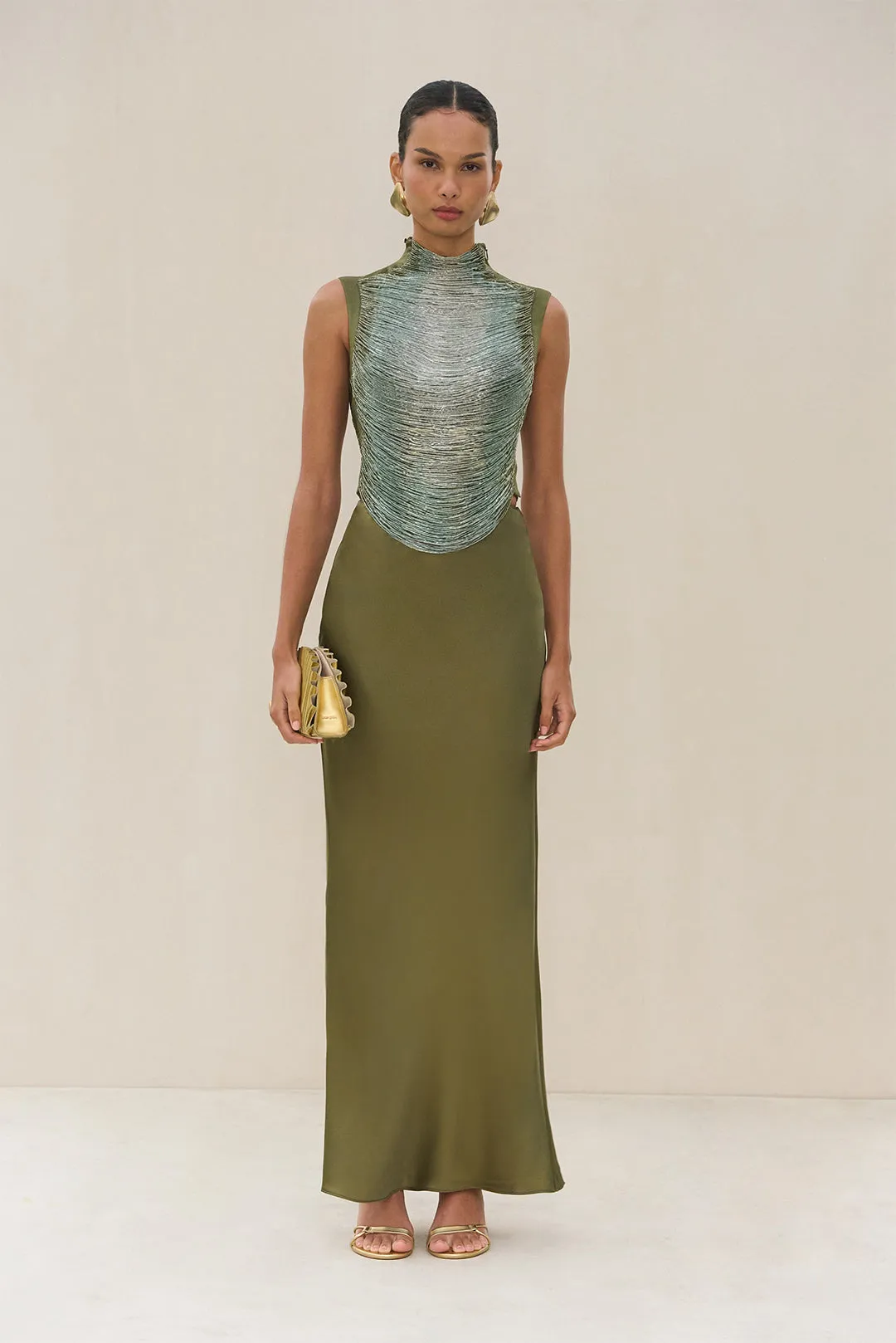 CHANTEL SKIRT - CEDAR sold by Cult Gaia