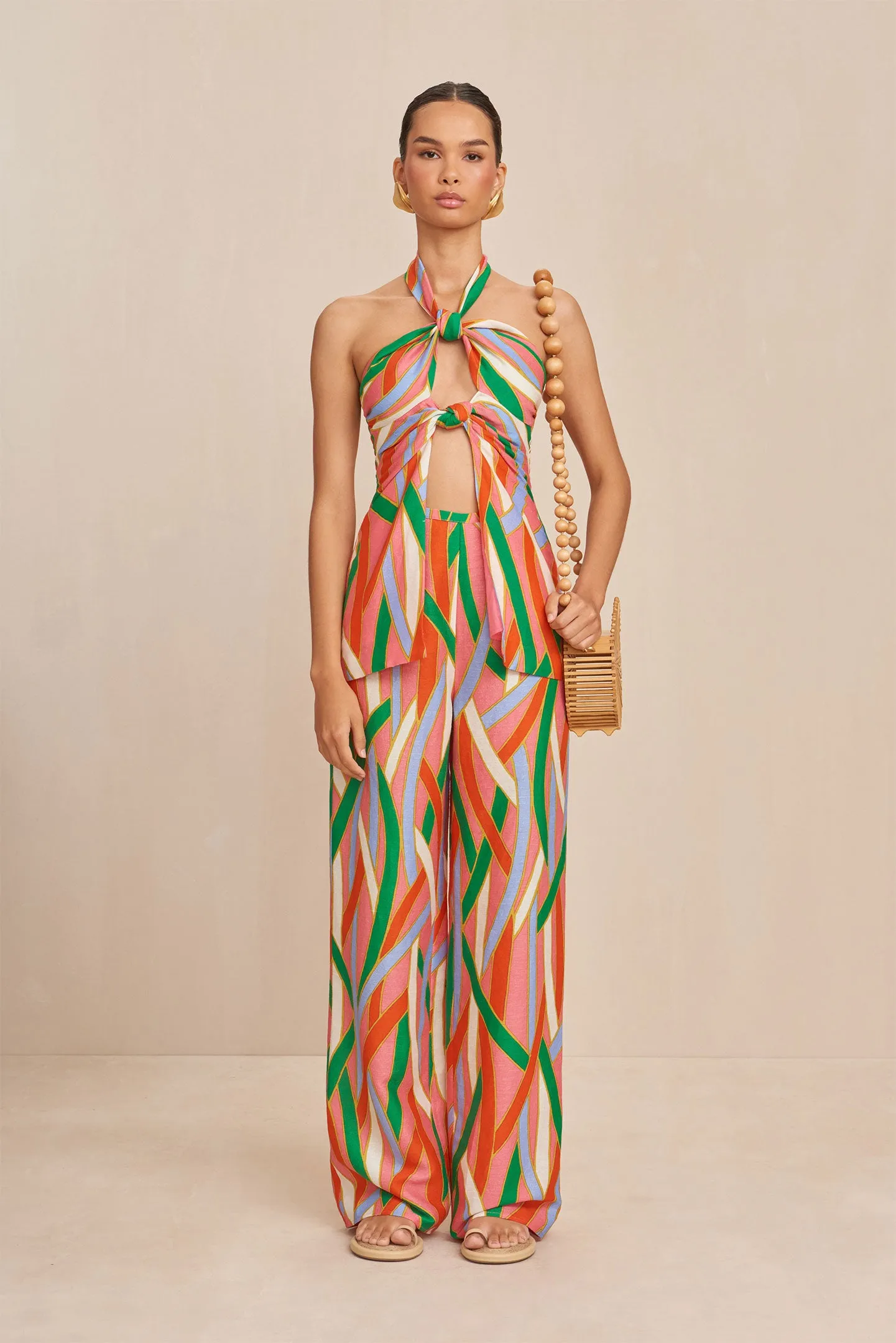 LAINIE TOP - VINTAGE STRIPE PRINT sold by cult gaia product image thumbnail 3