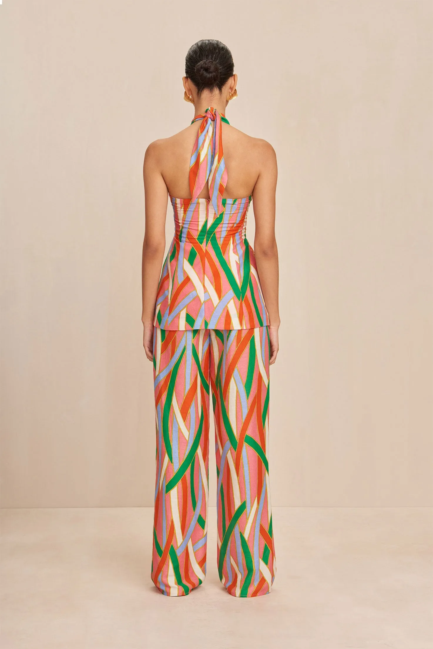 LAINIE TOP - VINTAGE STRIPE PRINT sold by cult gaia product image thumbnail 5