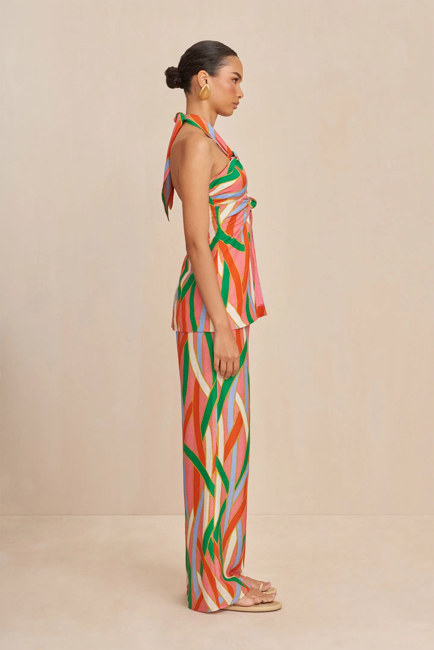 LAINIE TOP - VINTAGE STRIPE PRINT sold by cult gaia product image thumbnail 4