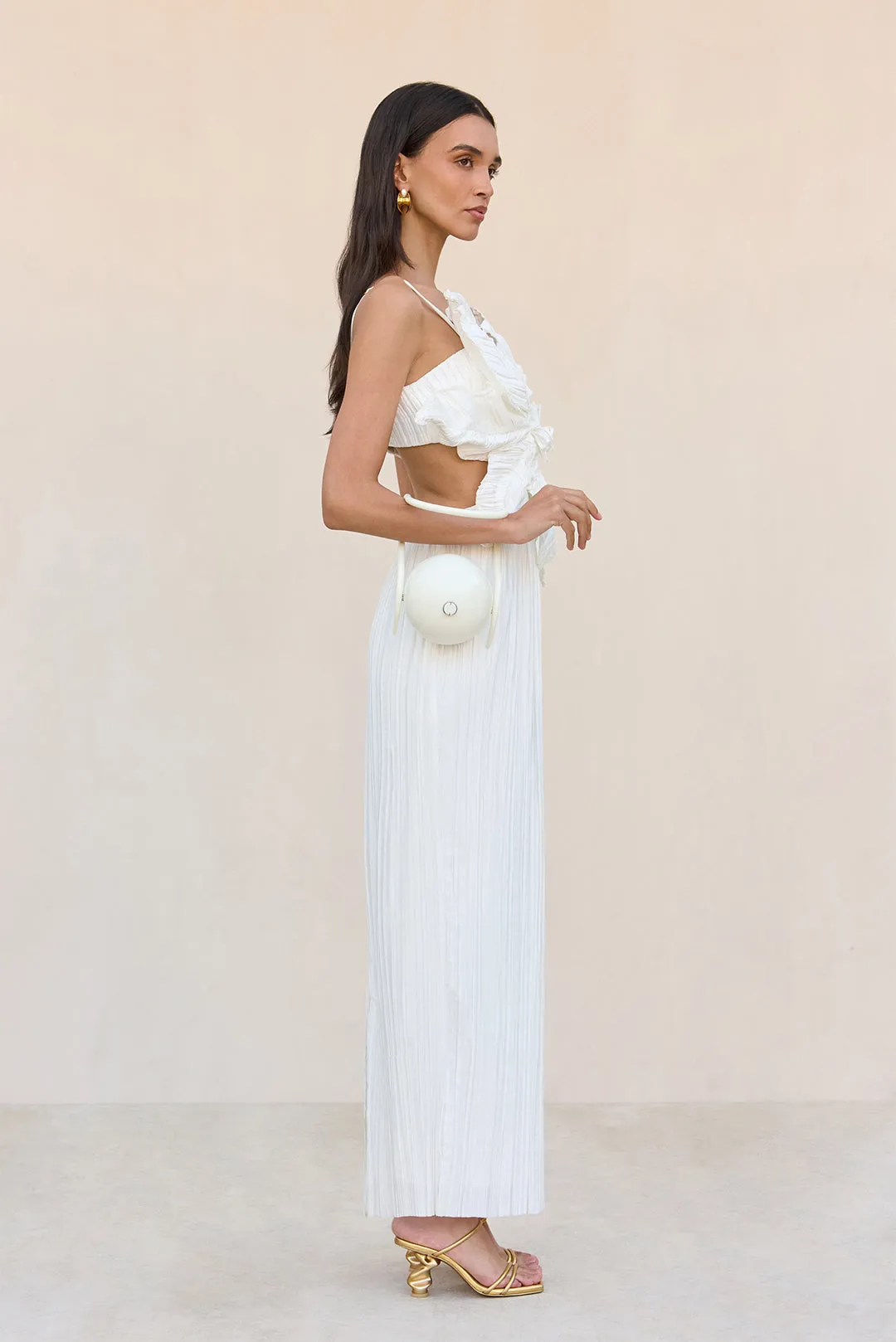 HESTRA GOWN - OFF WHITE sold by Cult Gaia product image thumbnail 4