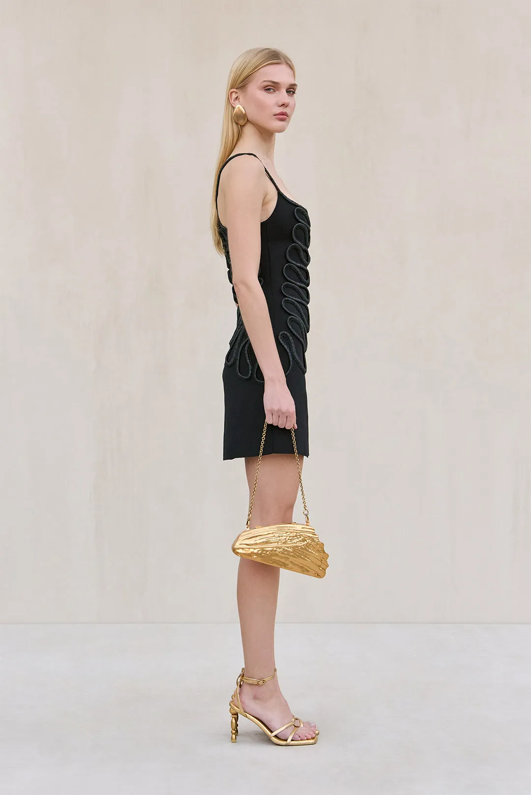AIMEE KNIT DRESS - BLACK sold by Cult Gaia product image thumbnail 3