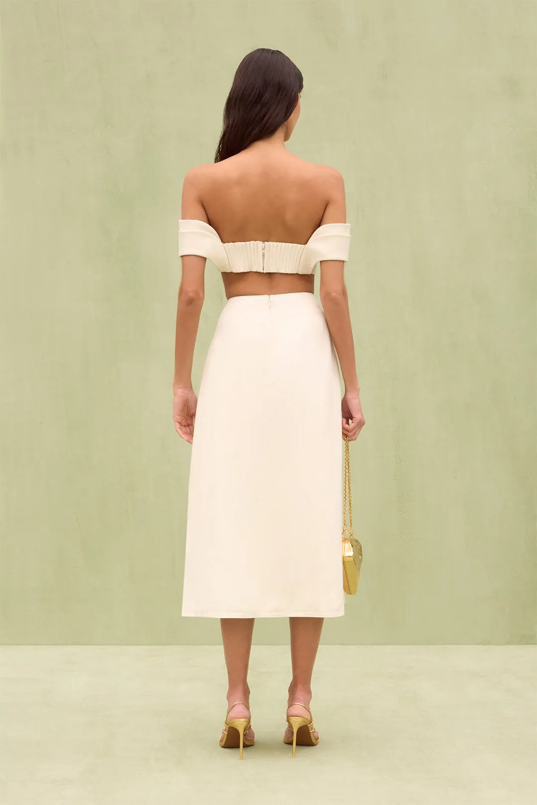 ANNA SKIRT - OFF WHITE sold by Cult Gaia product image thumbnail 5