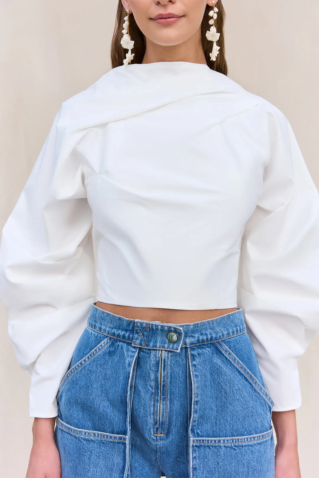 BINDI TOP - OFF WHITE sold by Cult Gaia