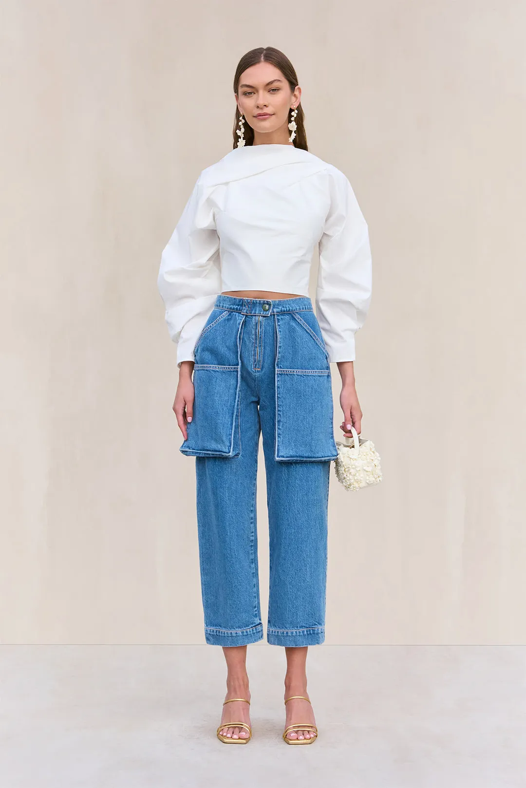 BINDI TOP - OFF WHITE sold by Cult Gaia product image thumbnail 3