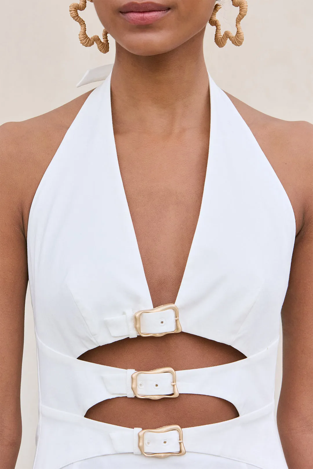 BRAXTON DRESS - OFF WHITE sold by Cult Gaia product image thumbnail 4