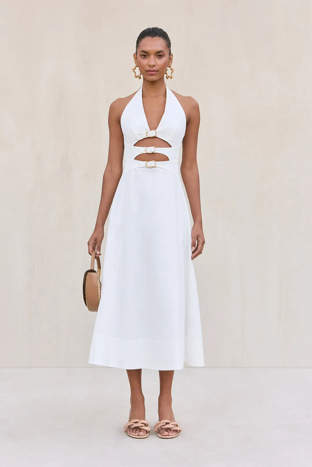 BRAXTON DRESS - OFF WHITE sold by Cult Gaia product image thumbnail 3