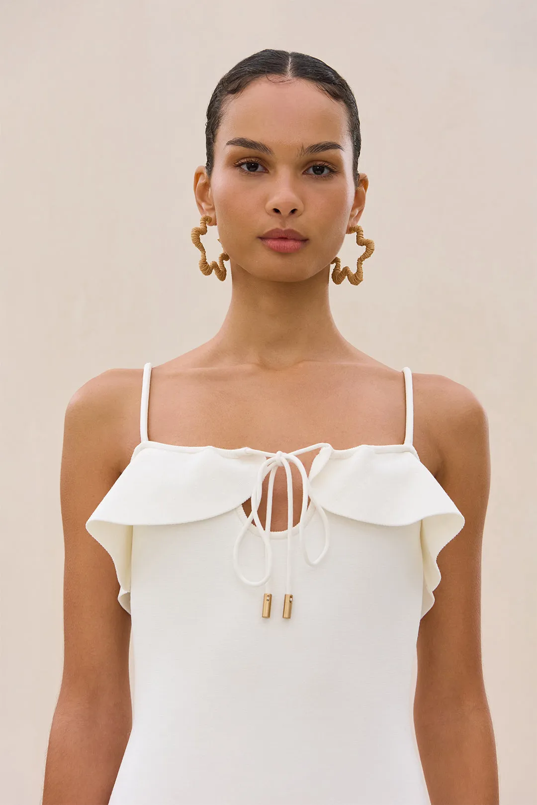 CIERA KNIT DRESS - OFF WHITE sold by Cult Gaia product image thumbnail 3