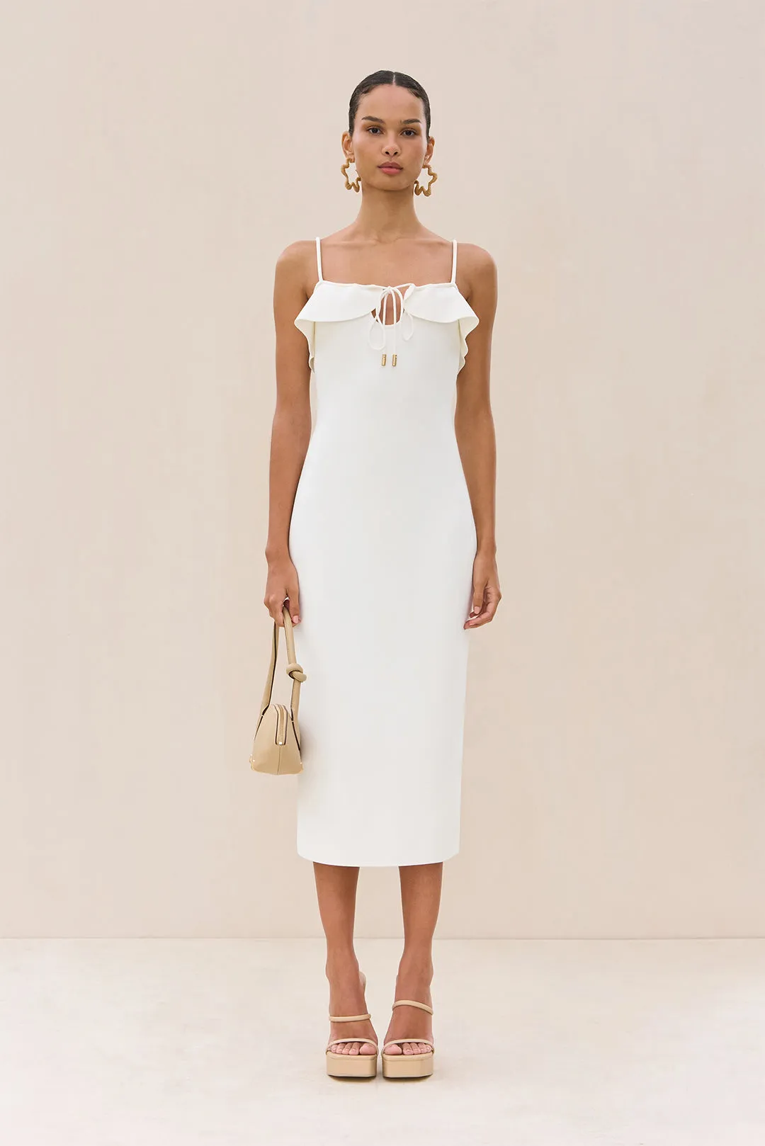 CIERA KNIT DRESS - OFF WHITE sold by Cult Gaia